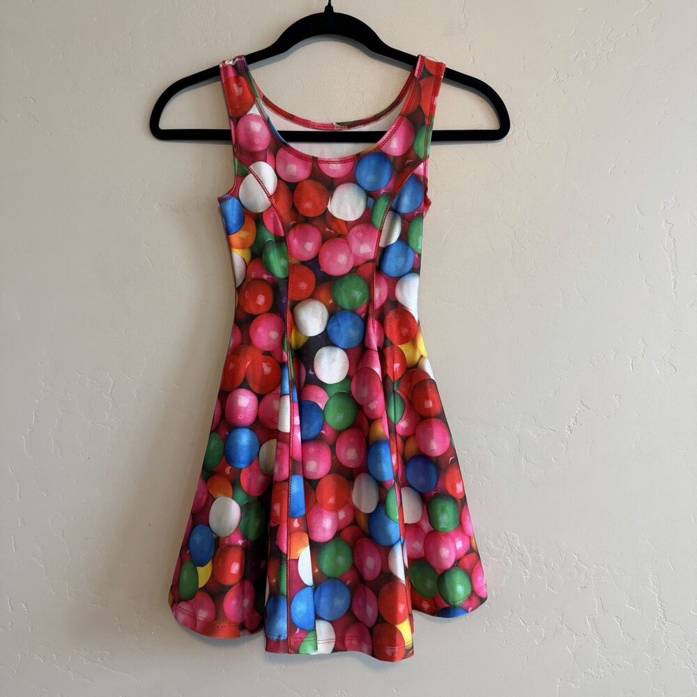 Zara Terez Girls Gumball A-Line Pink Dress Size M 8-10 Colorful Vibrant